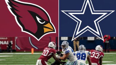 Arizona Cardinals vs Dallas Cowboys Match Player Stats