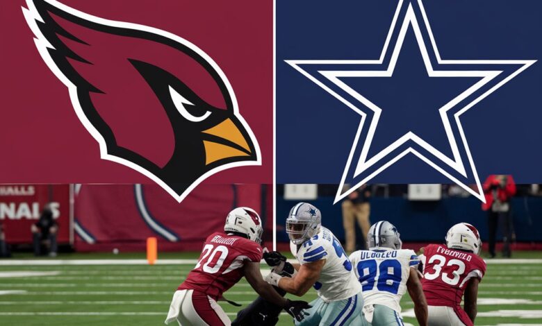 Arizona Cardinals vs Dallas Cowboys Match Player Stats